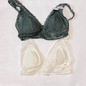 JustFab 2 Pack Lana Lace Bralettes
